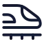 Speedtrain icon with stroke standard style