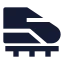 Speedtrain icon with solid sharp style