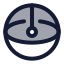 Sphere icon with duotone rounded style