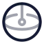 Sphere icon with twotone rounded style
