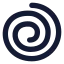 Spirals icon with solid standard style