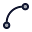 Spline icon with duotone rounded style