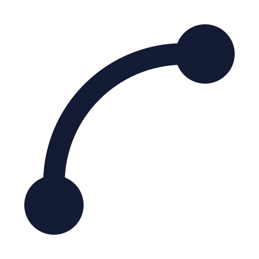 Spline Icon in Solid Sharp style