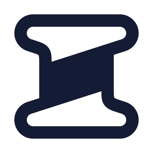 Spool Icon in Solid Rounded style