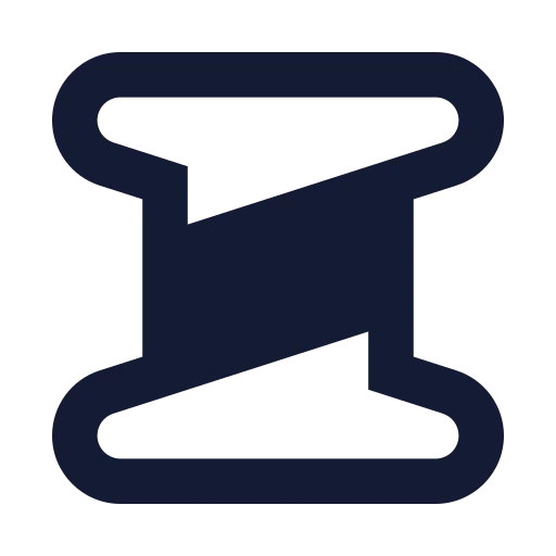 Spool Icon in Solid Sharp style