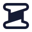 Spool icon with solid sharp style