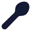 Spoon icon with solid standard style