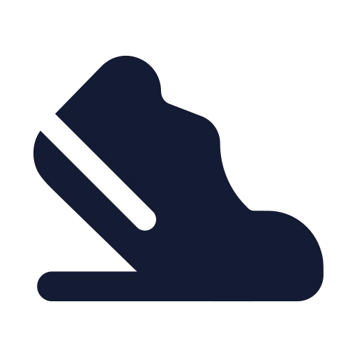 Sport Shoe Icon in Solid Rounded style