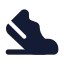 Sportshoe icon with solid standard style
