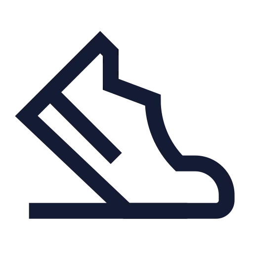 Sport Shoe Icon in Stroke Sharp style