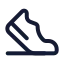Sportshoe icon with stroke standard style