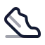 Sportshoe icon with twotone rounded style