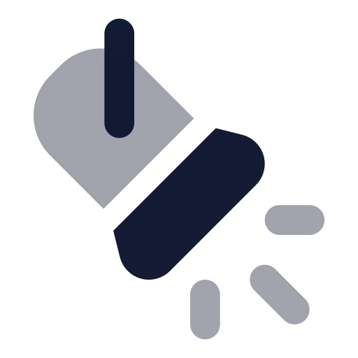 Spotlight Icon in Bulk Rounded style