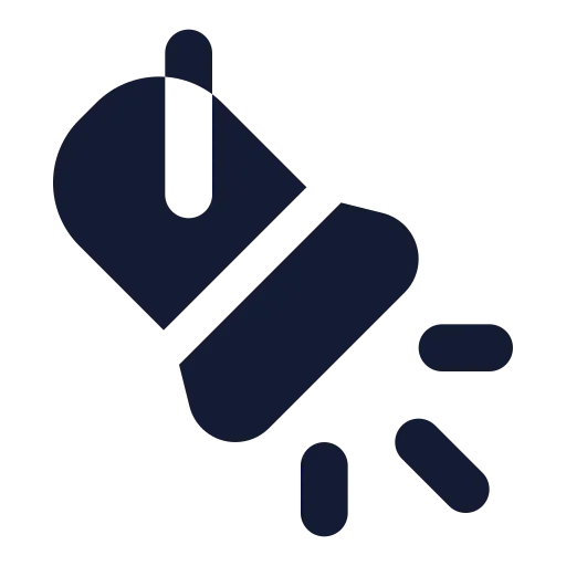 Spotlight Icon in Solid Rounded style