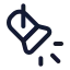 Spotlight icon with stroke rounded style