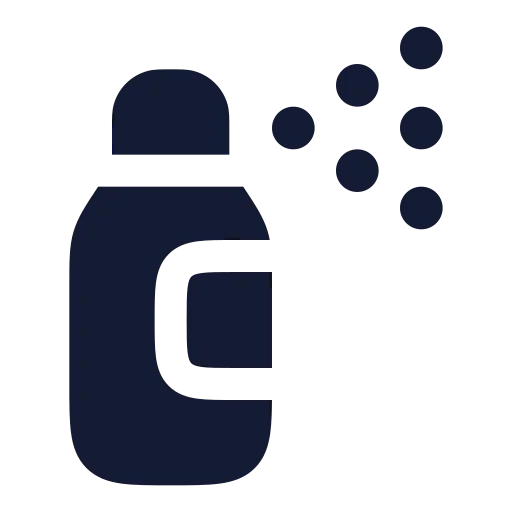 Spray Can Icon in Solid Rounded style