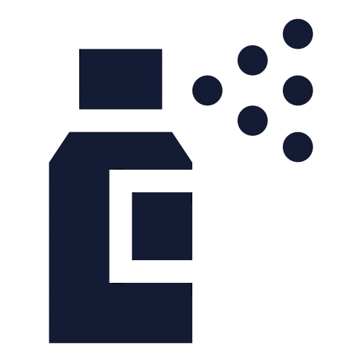 Spray Can Icon in Solid Sharp style