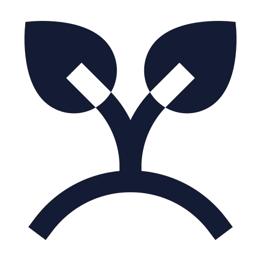 Sprout Icon in Solid Sharp style
