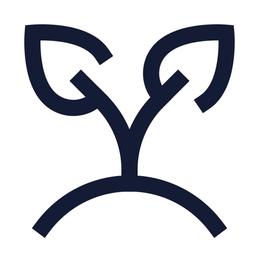 Sprout Icon in Stroke Sharp style