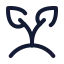 Sprout icon with stroke standard style