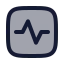 Squareactivity icon with duotone rounded style