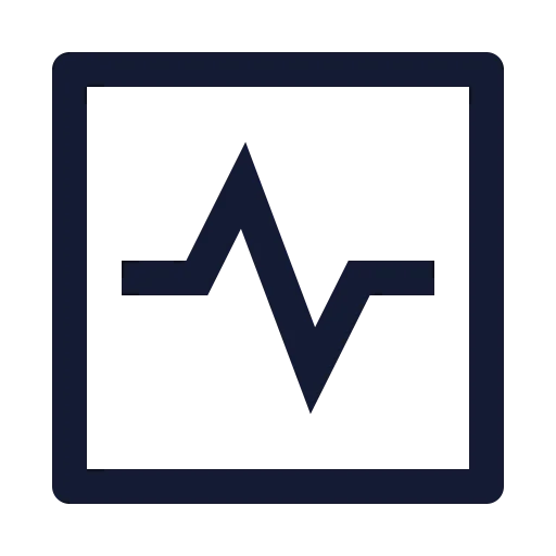 Square Activity Icon in Stroke Sharp style