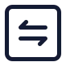 Square Arrow Data Transfer Horizontal icon preview