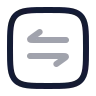 Square Arrow Data Transfer Horizontal icon preview