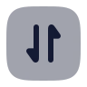 Square Arrow Data Transfer Vertical icon preview
