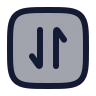 Square Arrow Data Transfer Vertical icon preview