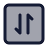 Square Arrow Data Transfer Vertical icon preview