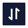 Square Arrow Data Transfer Vertical icon preview