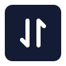 Square Arrow Data Transfer Vertical icon preview