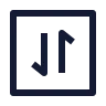 Square Arrow Data Transfer Vertical icon preview