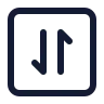 Square Arrow Data Transfer Vertical icon preview