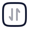 Square Arrow Data Transfer Vertical icon preview
