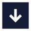 Squarearrowdown icon with solid sharp style