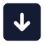 Squarearrowdown icon with solid standard style