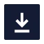 Squarearrowdown icon with solid sharp style