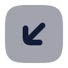 Square Arrow Down Left icon preview