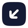 Square Arrow Down Left icon preview