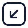 Square Arrow Down Left icon preview
