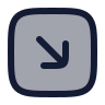 Square Arrow Down Right icon preview