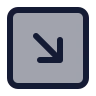 Square Arrow Down Right icon preview