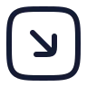 Square Arrow Down Right icon preview