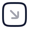Square Arrow Down Right icon preview