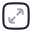 Squarearrowexpand icon with twotone rounded style