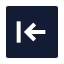 Squarearrowleft icon with solid sharp style