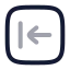 Squarearrowleft icon with twotone rounded style