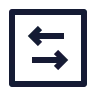 Square Arrow Left Right icon preview